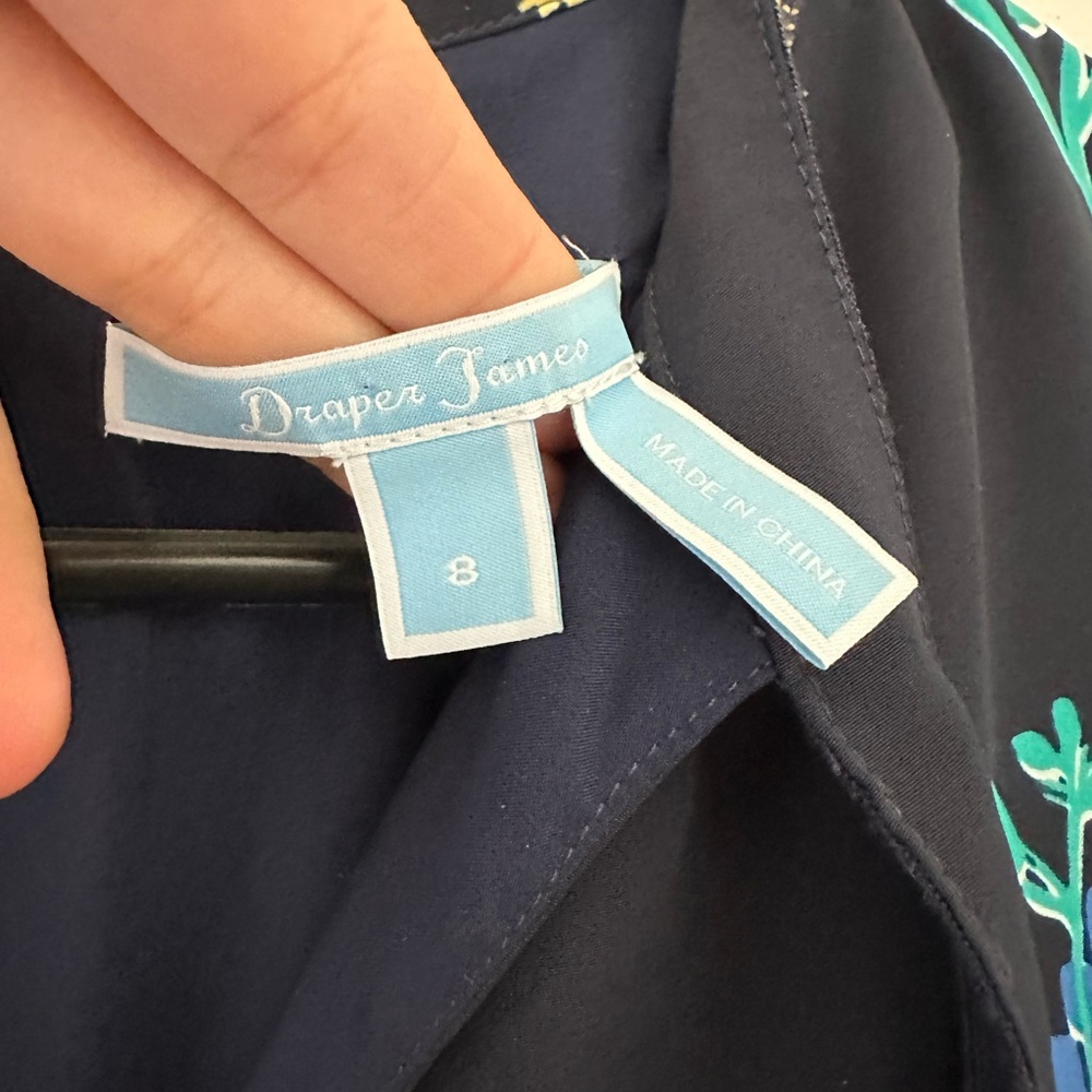 Draper James Navy & Floral Dress - Picture 5 of 11